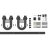 Architectural Products by Outwater 6.5 Ft Barn Door Espresso Solid Steel Sliding Rolling Barn Door Hardware Kit for Single Wood Doors with Routed Floor Guide Architectural Products by Outwater 6.5 Ft Barn Door Espresso Solid Steel Sliding Rolling Barn Door Hardware Kit for Single Wood Doors with Routed Floor Guide